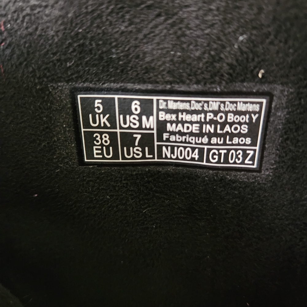 Dr. Martens Pink Bex Heart P-O Boot - Picture 8 of 11